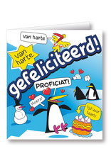 Paper Dreams Wenskaarten - Gefeliciteerd Cartoon