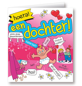 Paper Dreams Wenskaarten - Dochter Cartoon