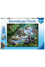 Ravensburger Ravensburger Puzzel 129706 Jungle Families 100 stukjes XXL Ravensburger Ravensburger Puzzel 129706 Jungle Families 100 stukjes XXL