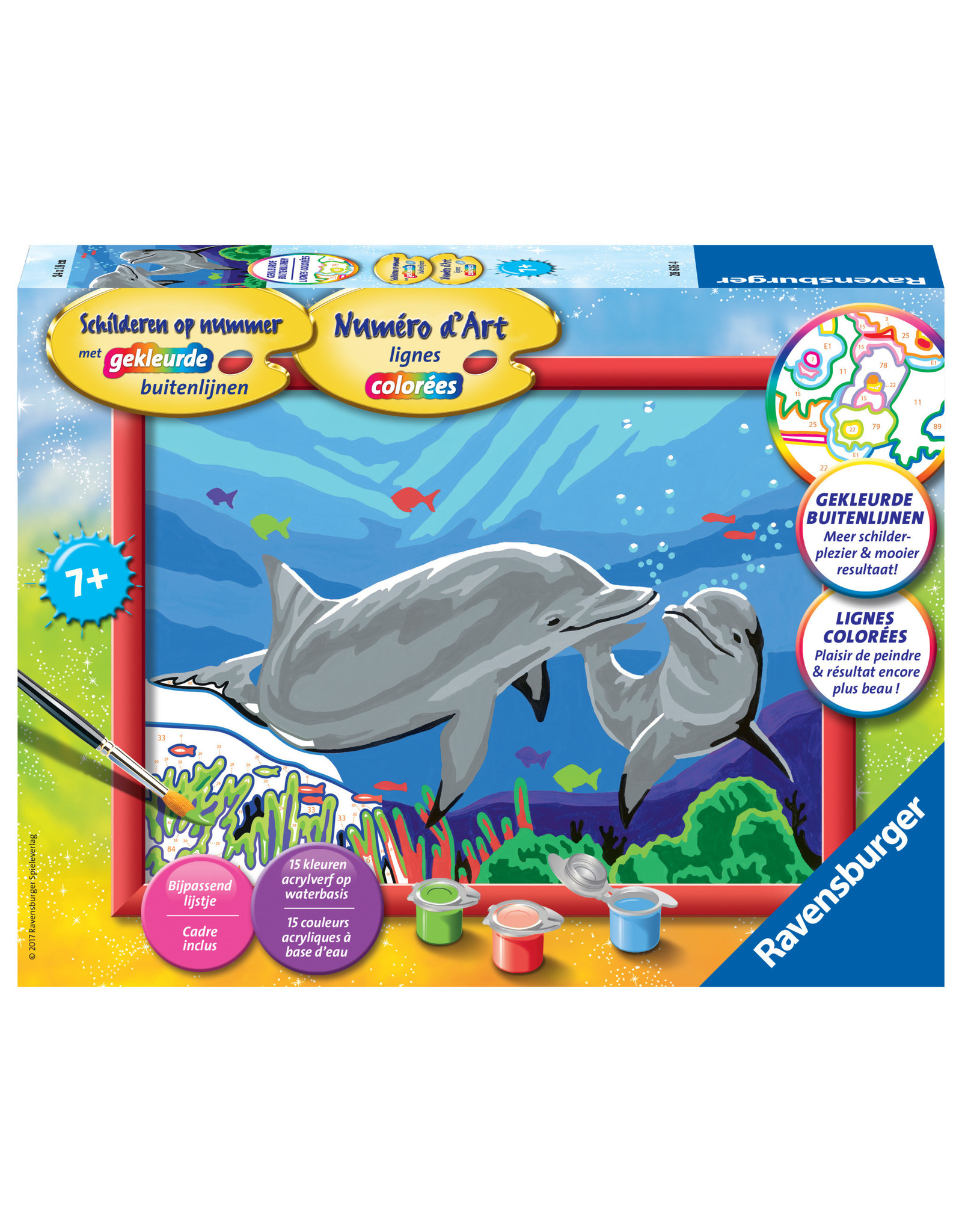 Ravensburger Schilderen op nummer 286164 Dolfijnen