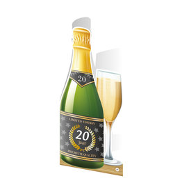 Paper Dreams Champagne Kaart - 20 Jaar