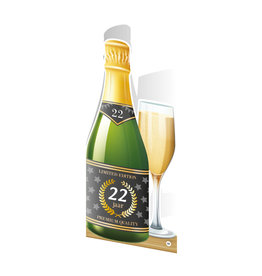 Paper Dreams Champagne Kaart - 22 Jaar