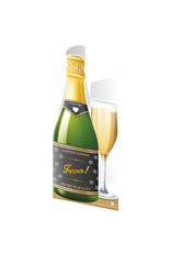 Paper Dreams Champagne Kaart - Topper