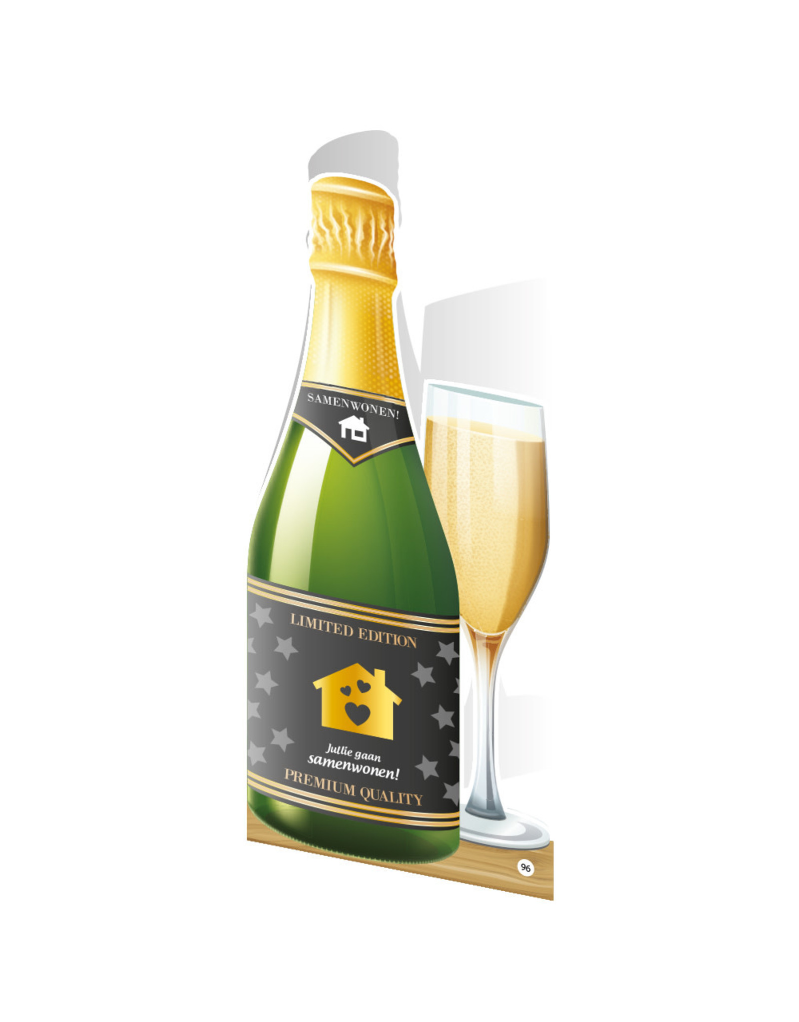 Paper Dreams Champagne Kaart - Samenwonen