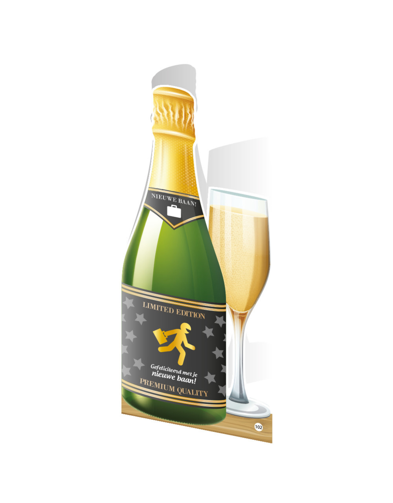 Paper Dreams Champagne Kaart - Nieuwe Baan