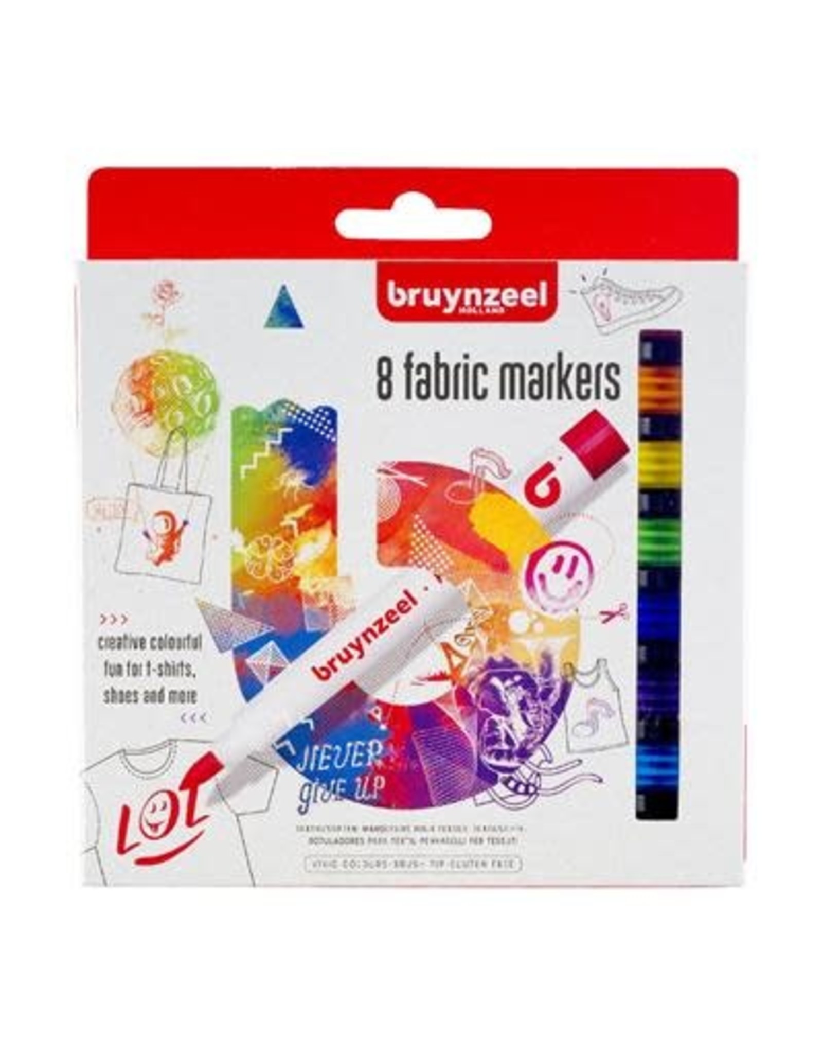 Bruynzeel Bruynzeel Fabric Markers set 8   8+