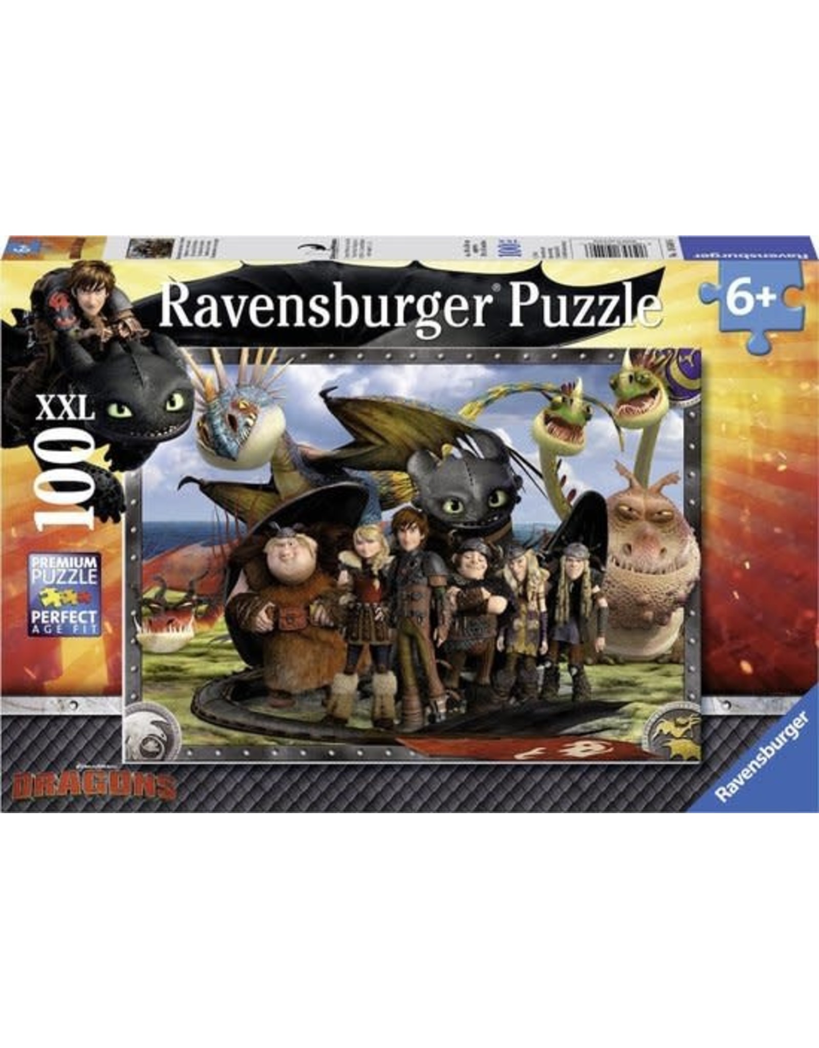 Ravensburger Ravensburger Puzzel  XXL Toothless & Friends Frozen 100 stukjes