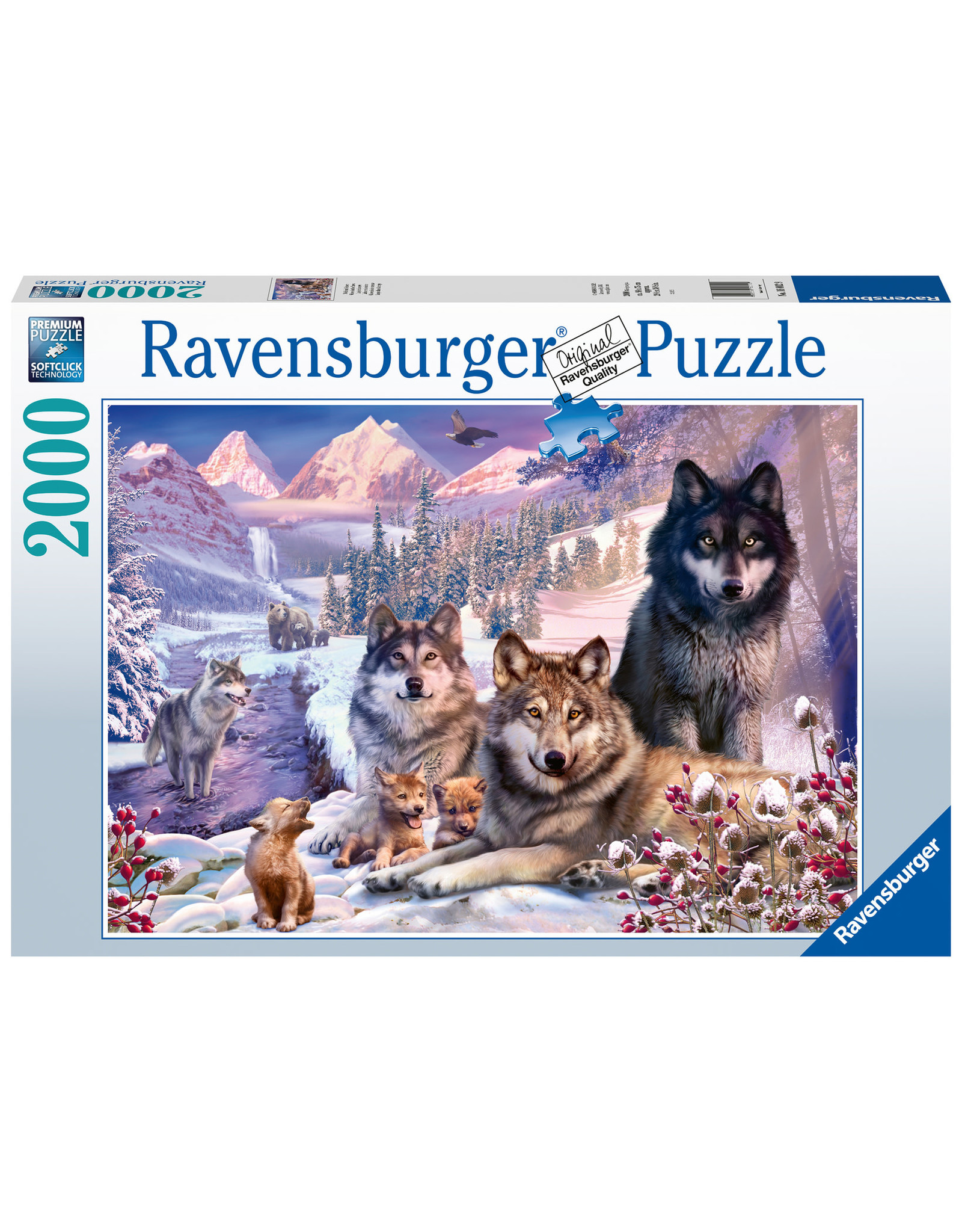 Ravensburger Ravensburger Puzzel 160129  Wolven in de sneeuw  2000 stukjes