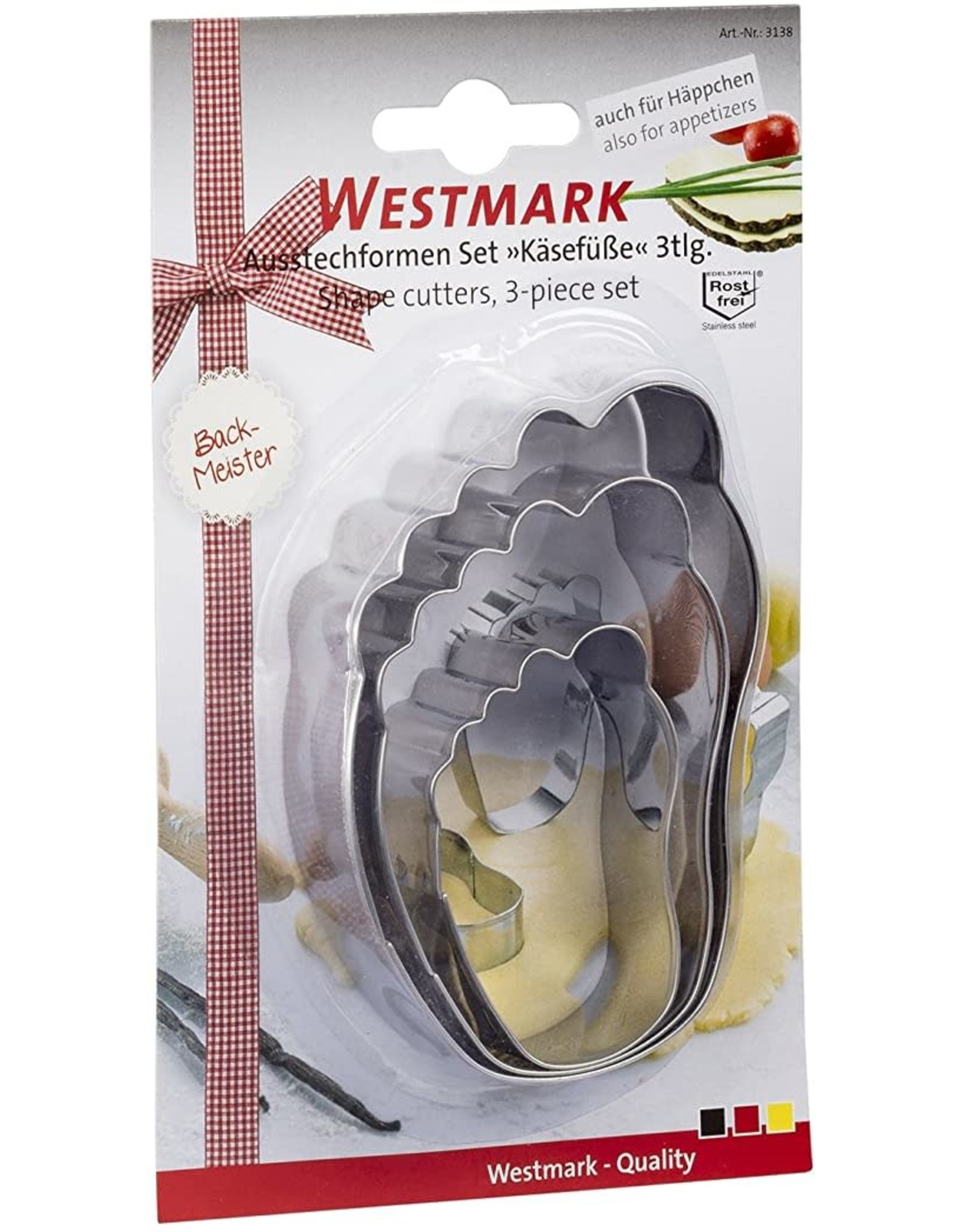 Westmark Westmark Set van Uitsteekvormen Voet - 3 Stuks