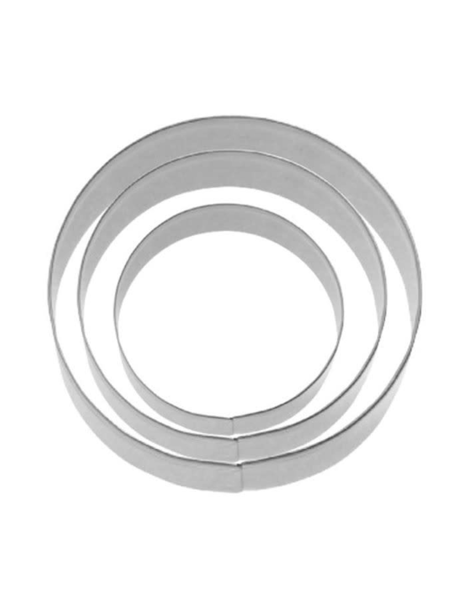 Westmark Westmark Set van Uitsteekvormen Ring Glad  RVS - 3 stuks ( 4cm, 5cm, 6cm)
