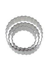 Westmark Westmark Set van Uitsteekvormen Ring Geribbeld - 3 stuks (4cm, 5cm, 6cm)