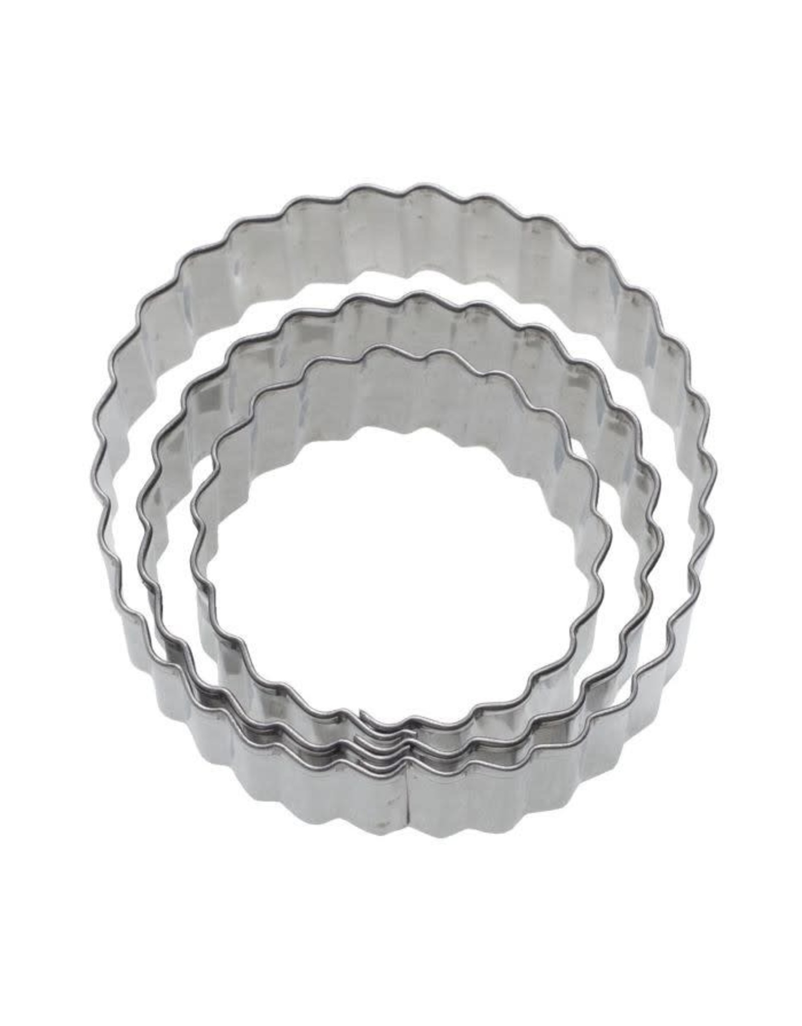 Westmark Westmark Set van Uitsteekvormen Ring Geribbeld - 3 stuks (4cm, 5cm, 6cm)