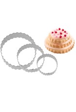Westmark Westmark Set van Uitsteekvormen Ring Geribbeld - 3 stuks (4cm, 5cm, 6cm)