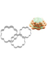 Westmark Westmark Set van Uitsteekvormen Rozet - 3 stuks (4cm, 5cm, 6cm)