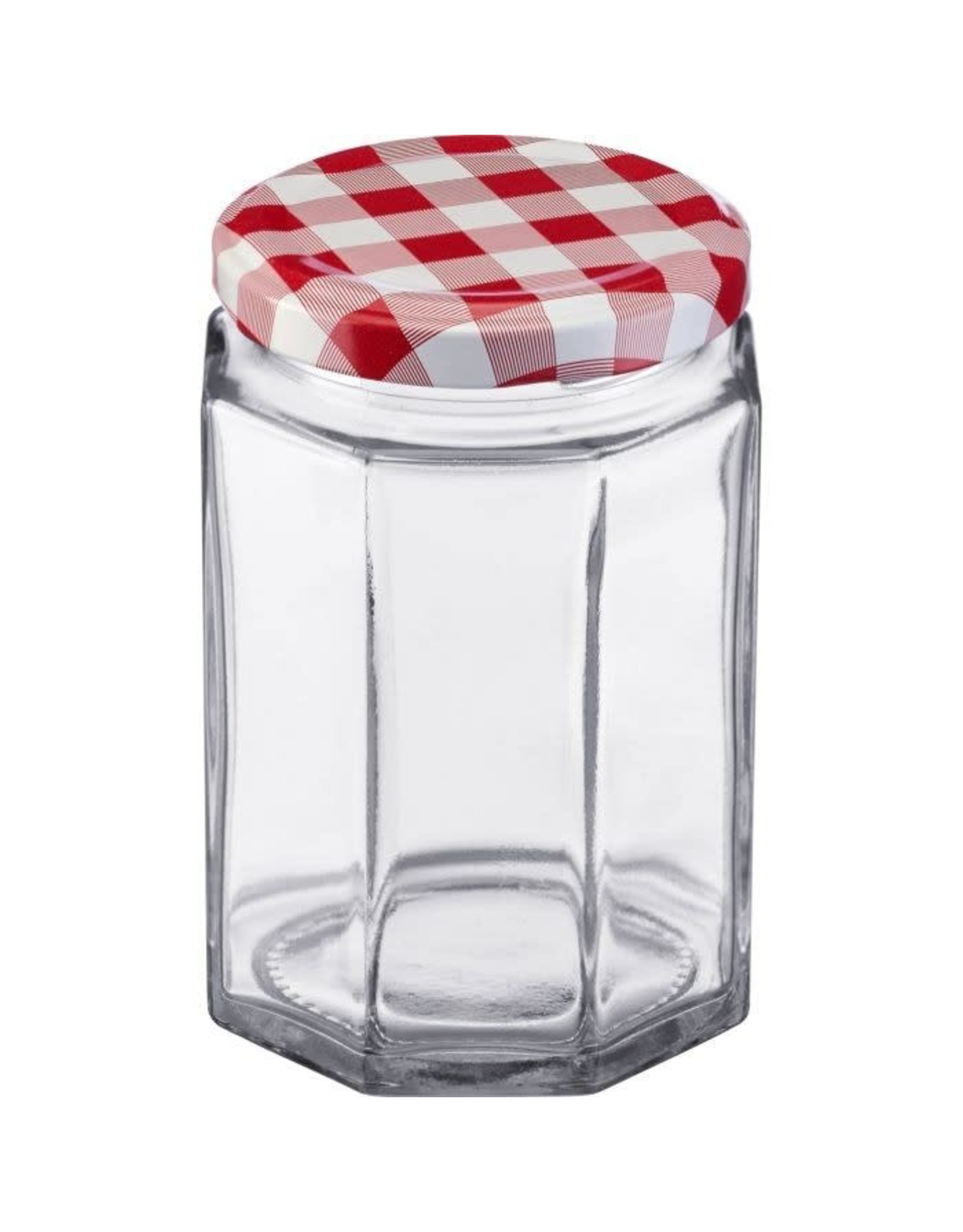 Westmark Westmark Set van Glazen Zeskant met Schroefdeksel- 6 Stuks (270ml,  ø 63mm)