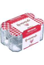 Westmark Westmark Set van Glazen Zeskant met Schroefdeksel- 6 Stuks (270ml,  ø 63mm)