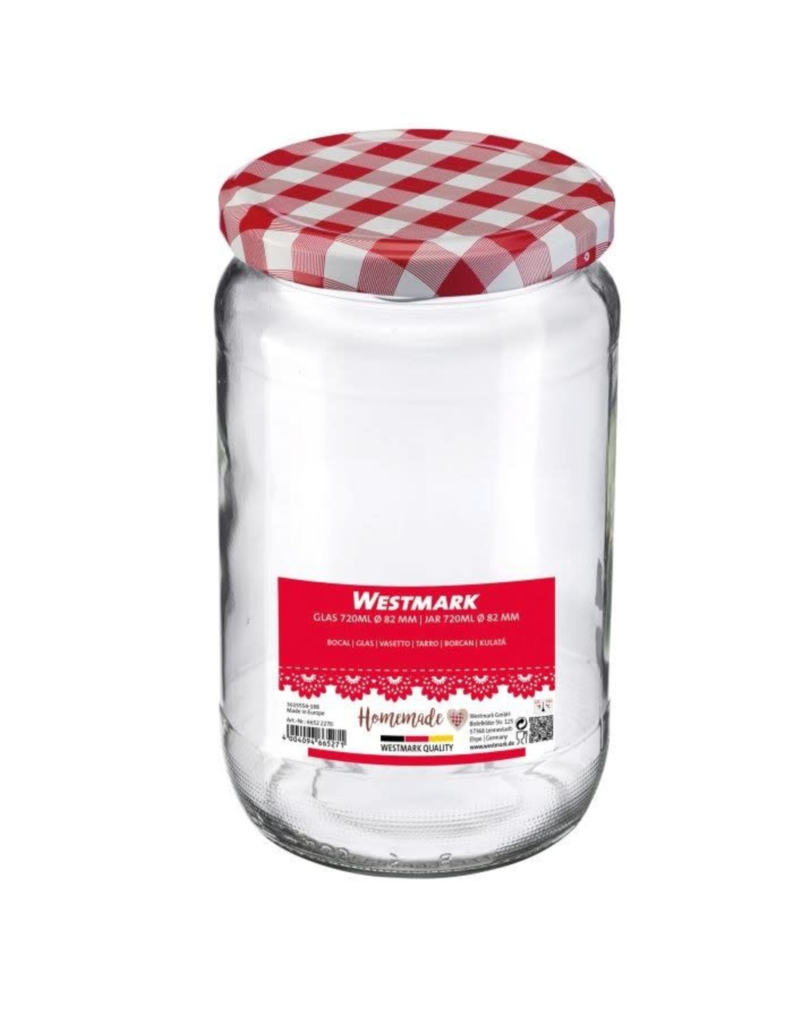 Westmark Westmark Glas Rond met Schroefdeksel Assorti  (720 ml, ø 82 mm)