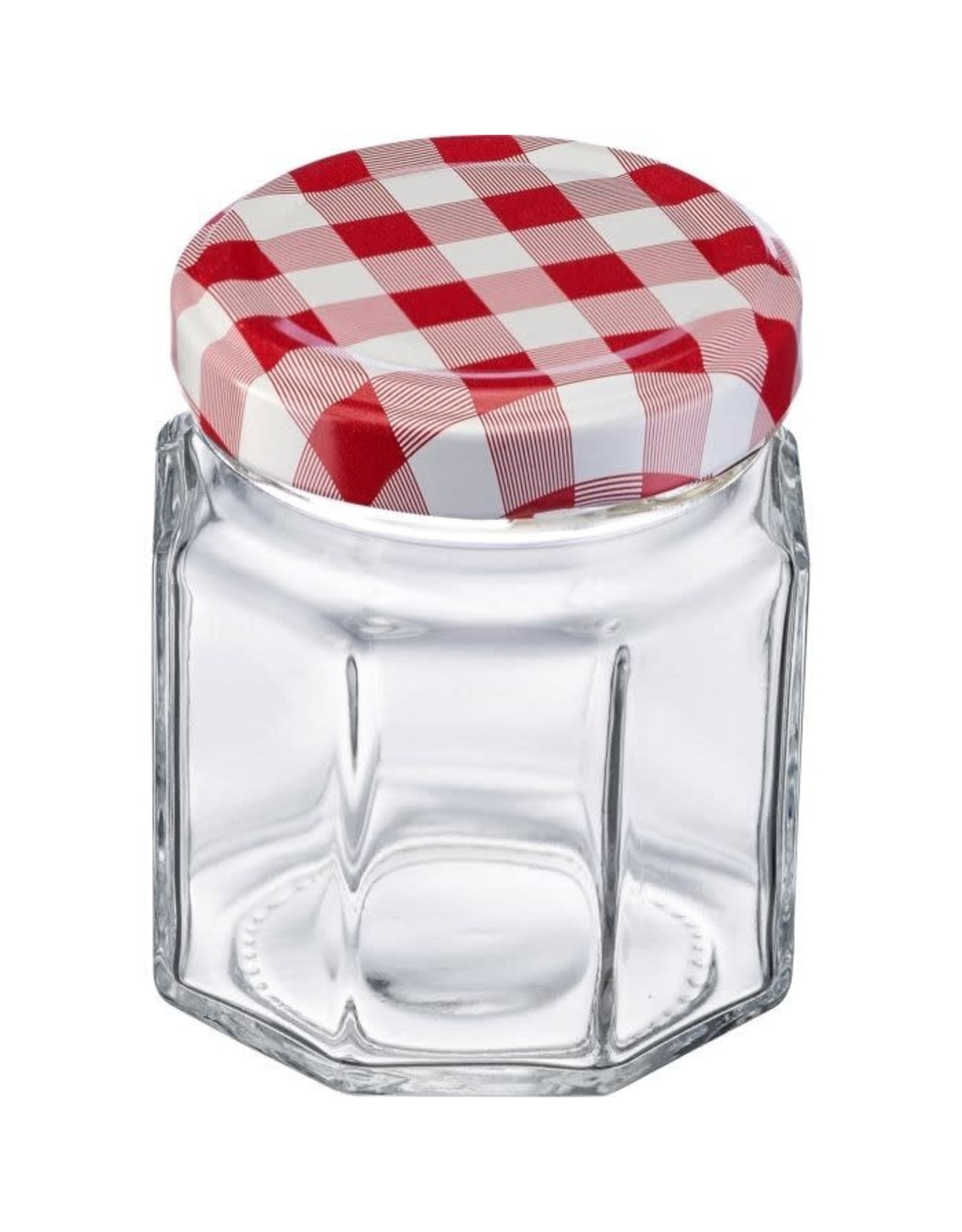 Westmark Westmark Set van Glazen Zeskant met Schroefdeksel - 6 Stuks, (100ml, 53mm)
