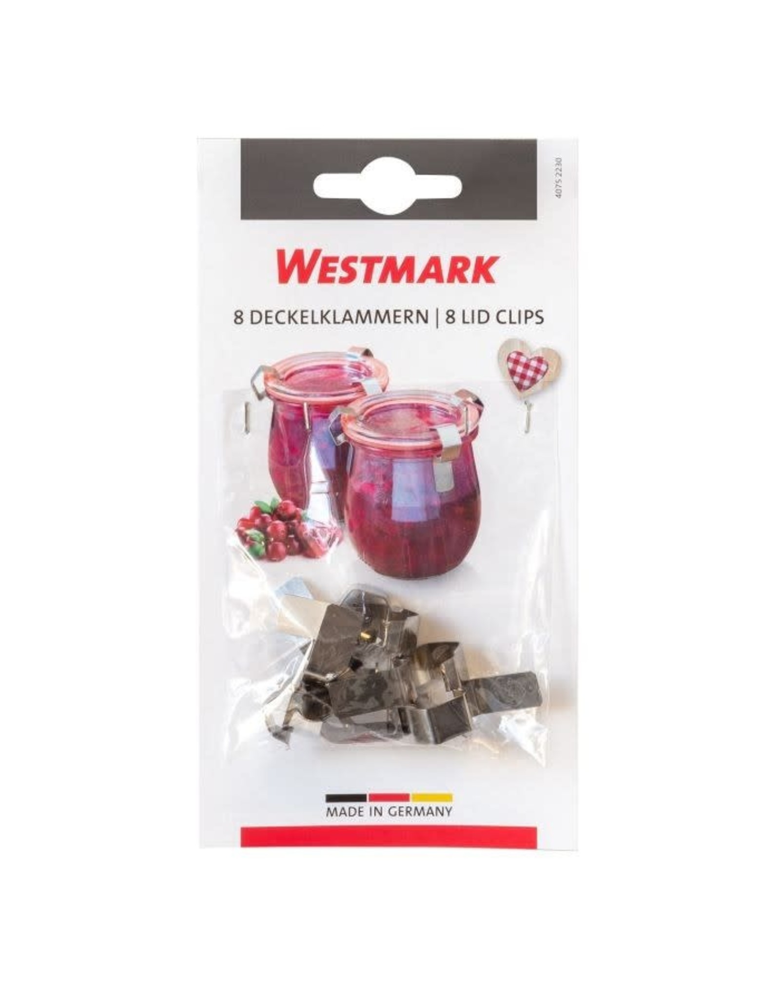 Westmark Westmark Set van Dekselklemmen voor Weckpotten - 8 Stuks