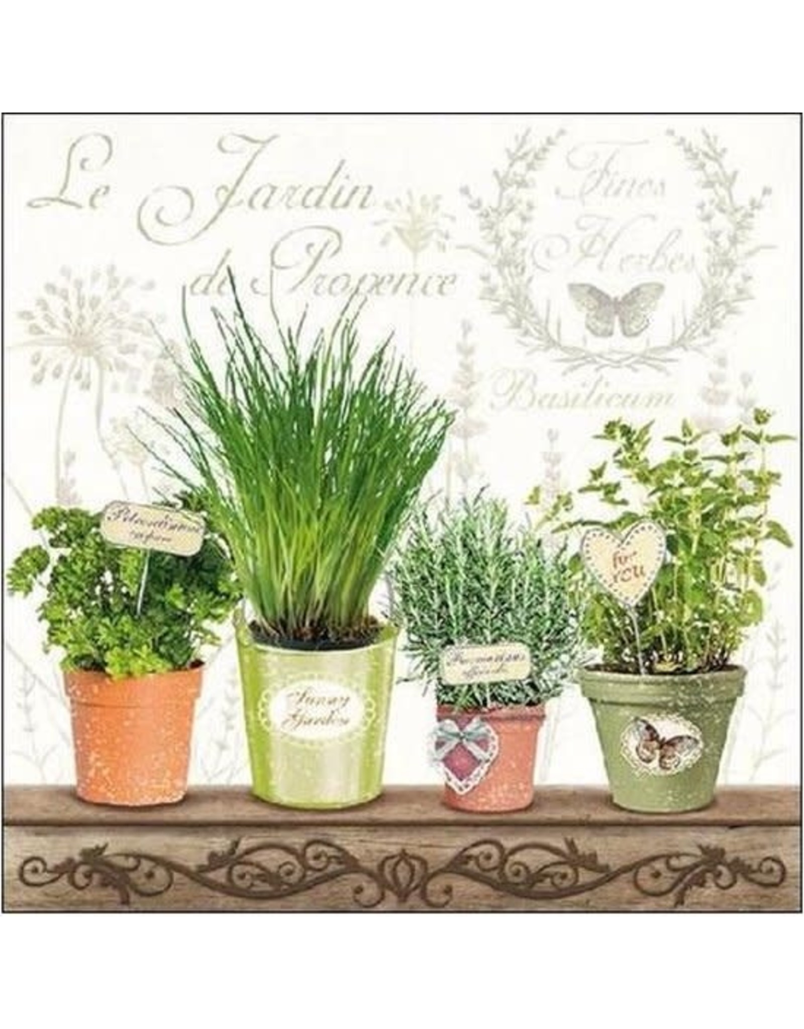 Ambiente Ambiente servetten  33x33 cm Le Jardin Provence - kruiden