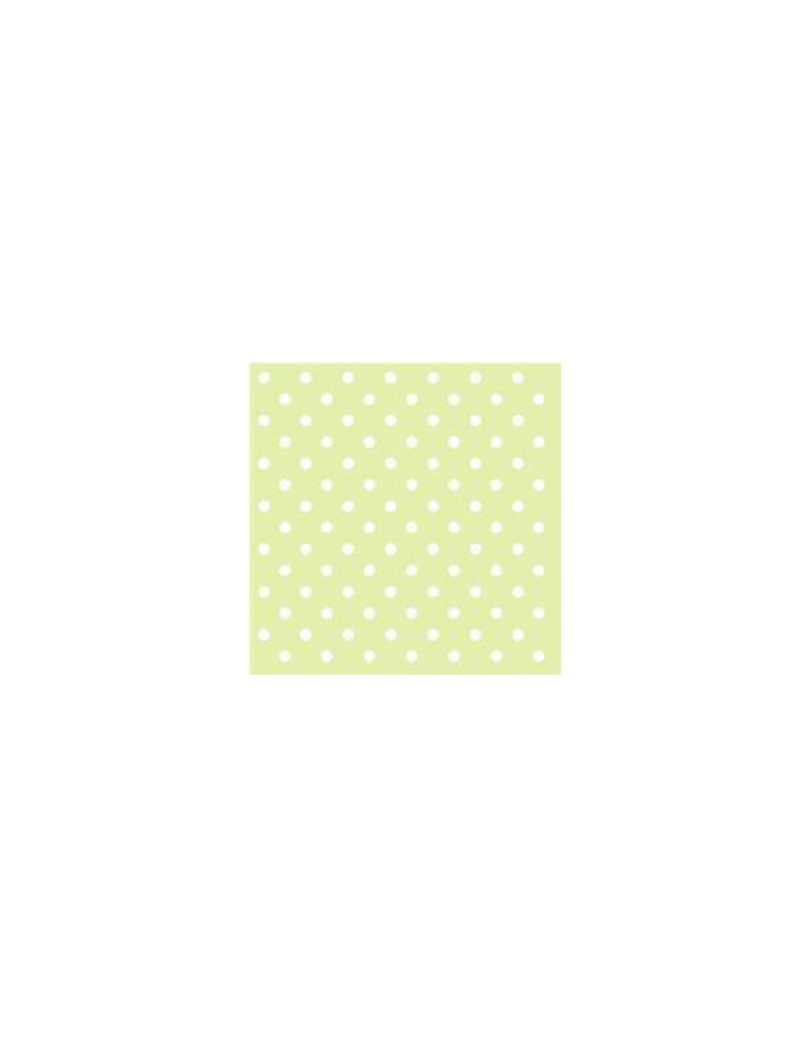 Ambiente Ambiente Servetten  33x33 cm Groen met witte stippen