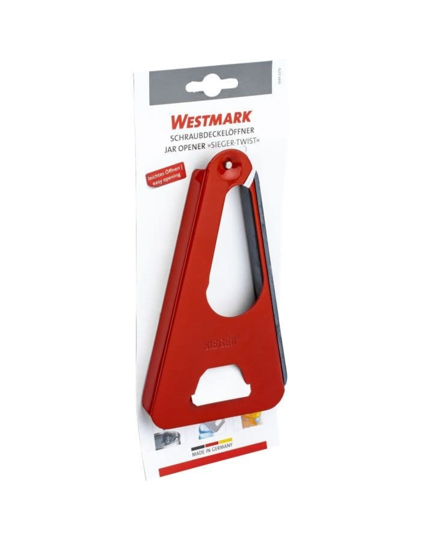 Westmark Westmark Universele Opener "Sieger-Twist" kleur rood, wit of blauw