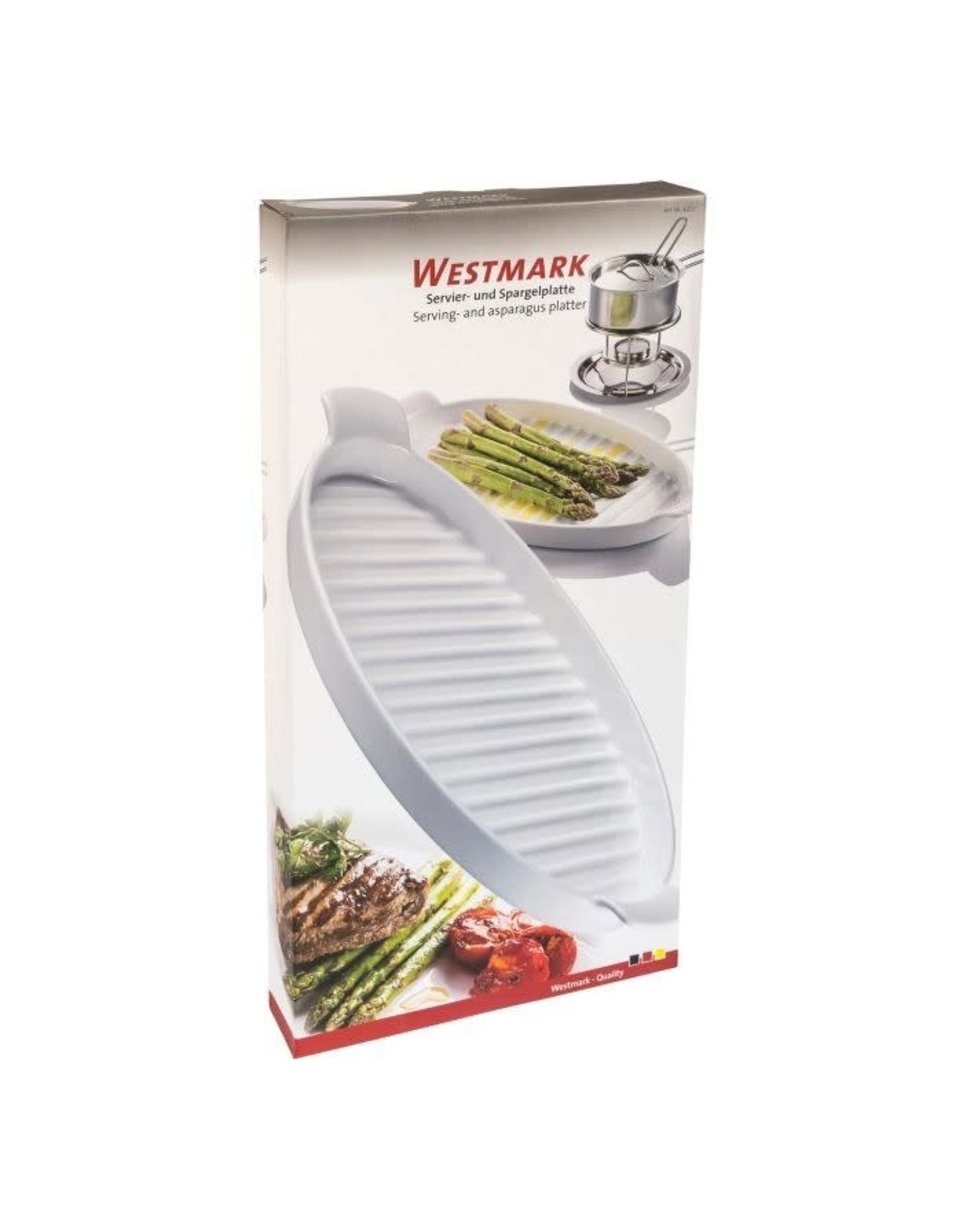 Westmark Westmark Ovalen Asperges- en Serveerschaal, Wit