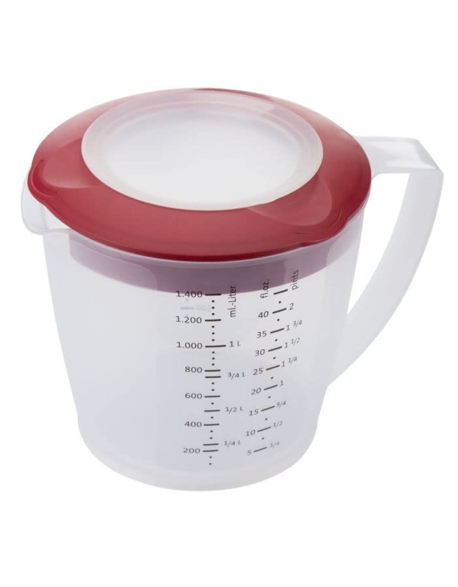 Westmark Westmark Maatbeker/Mengkom met Deksel, »Helena«, 1,4 l, Rood