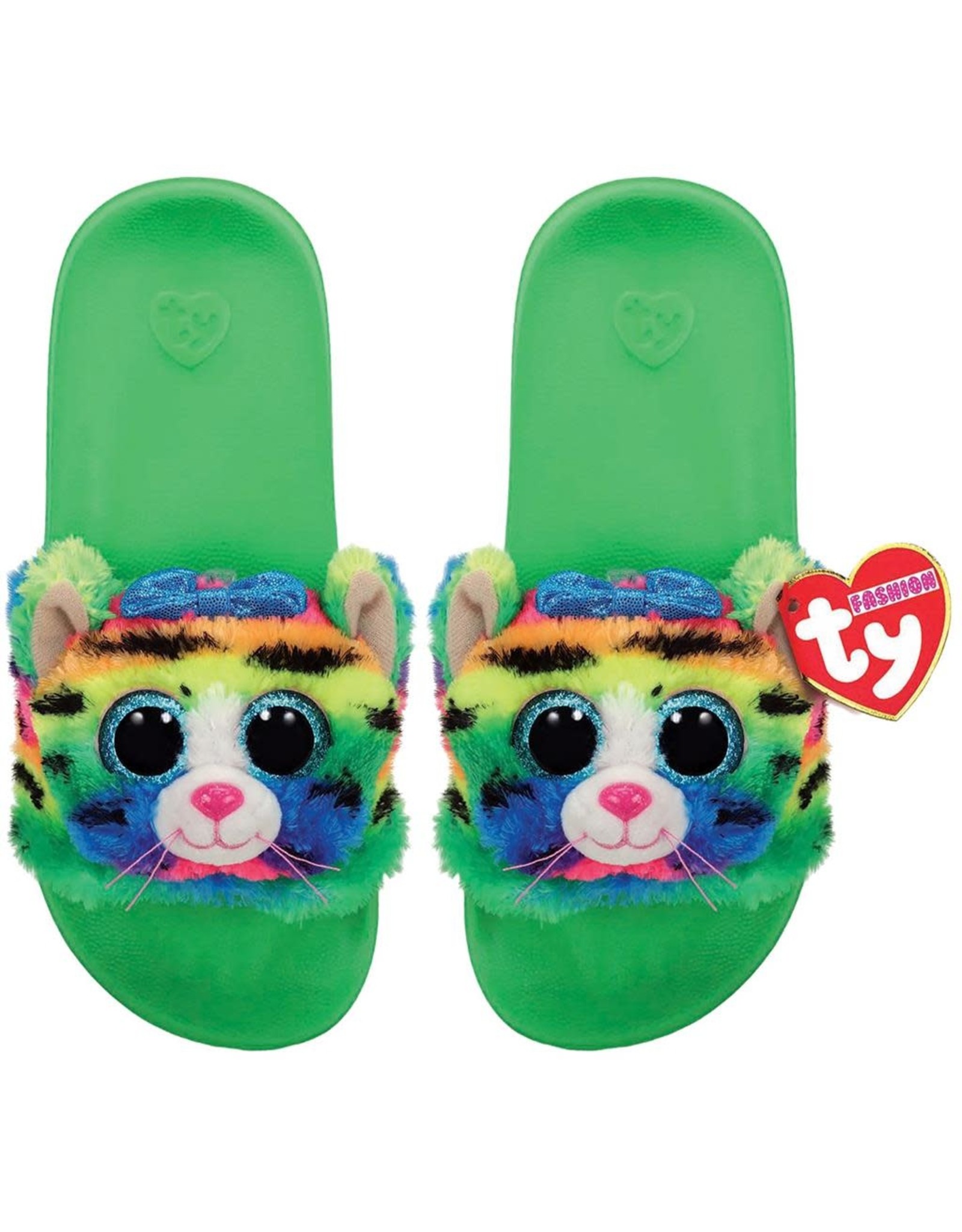 Ty Ty Fashion Badslipper Tigerly de Regenboog Kat