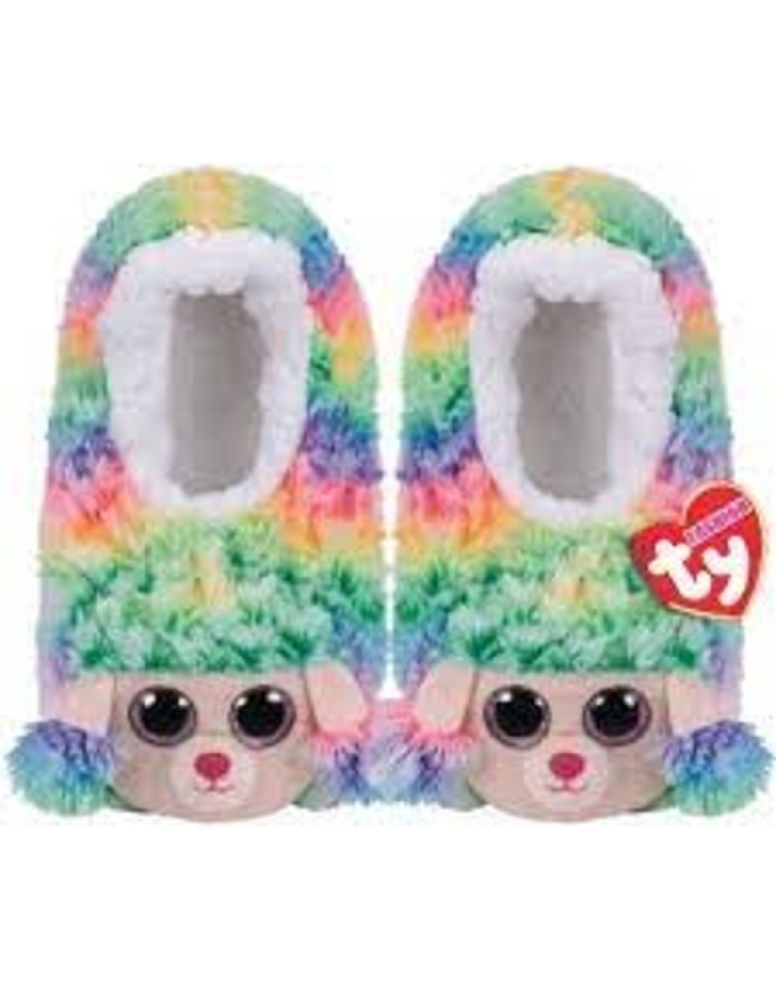 Ty Ty Slipper Socks Rainbow de Regenboog Poedel