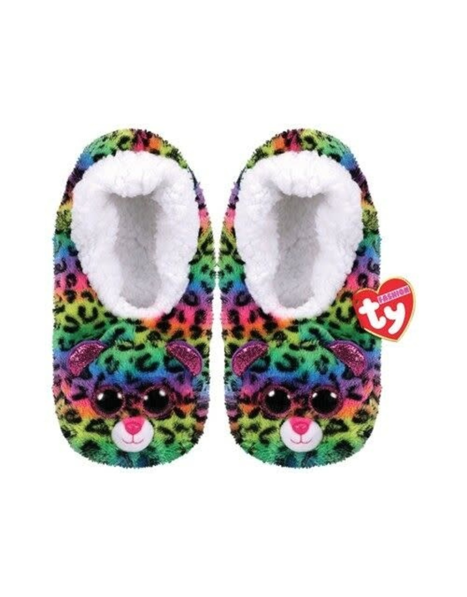 Ty Ty Slipper Socks Dotty het Regenboog Luipaard