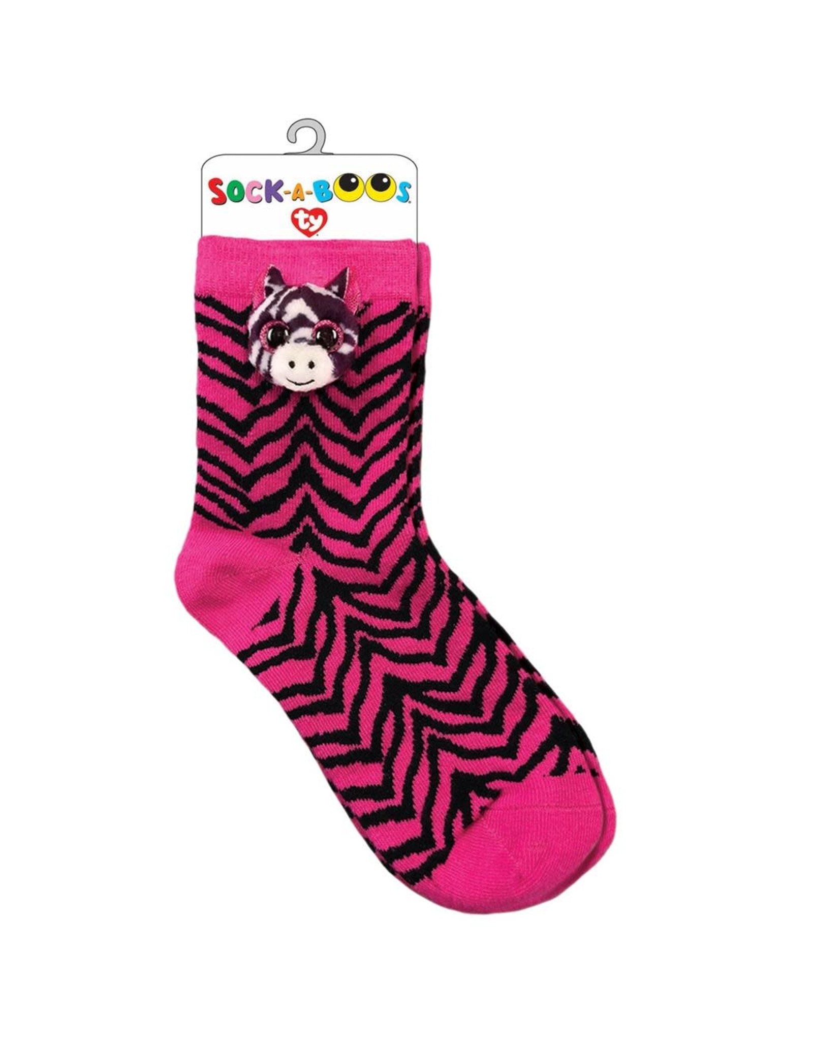 Ty Ty Fashion Sock-a-Boo's Zoey de Zebra, Roze