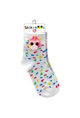 Ty Ty Fashion Sock-a-Boo's Fantasia de Eenhoorn, Wit/Roze