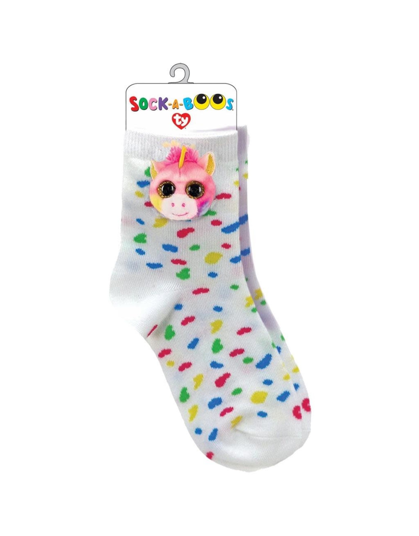 Ty Ty Fashion Sock-a-Boo's Fantasia de Eenhoorn, Wit/Roze