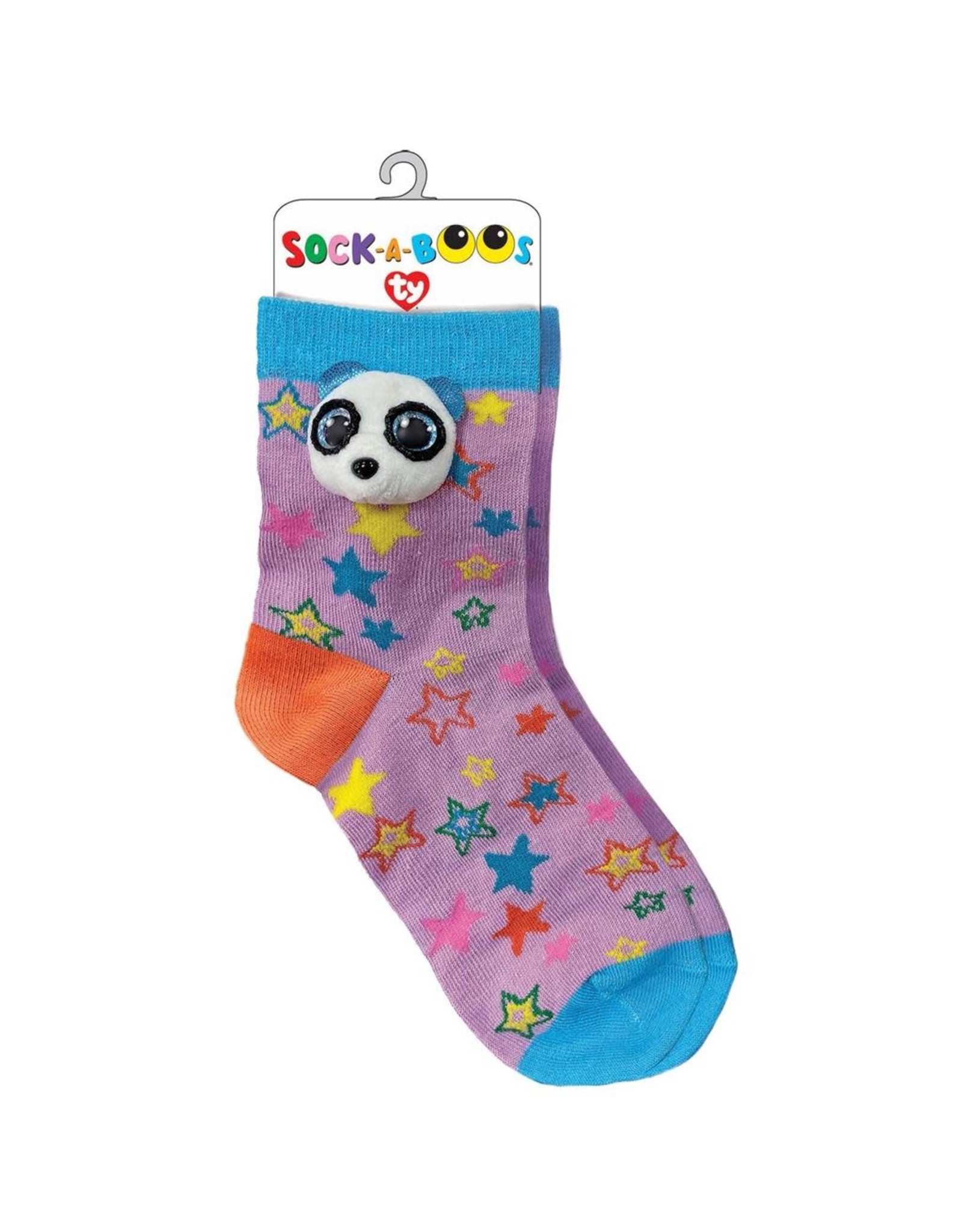 Ty Ty Fashion Sock-a-Boo's Bamboo de Panda, Roze/Blauw