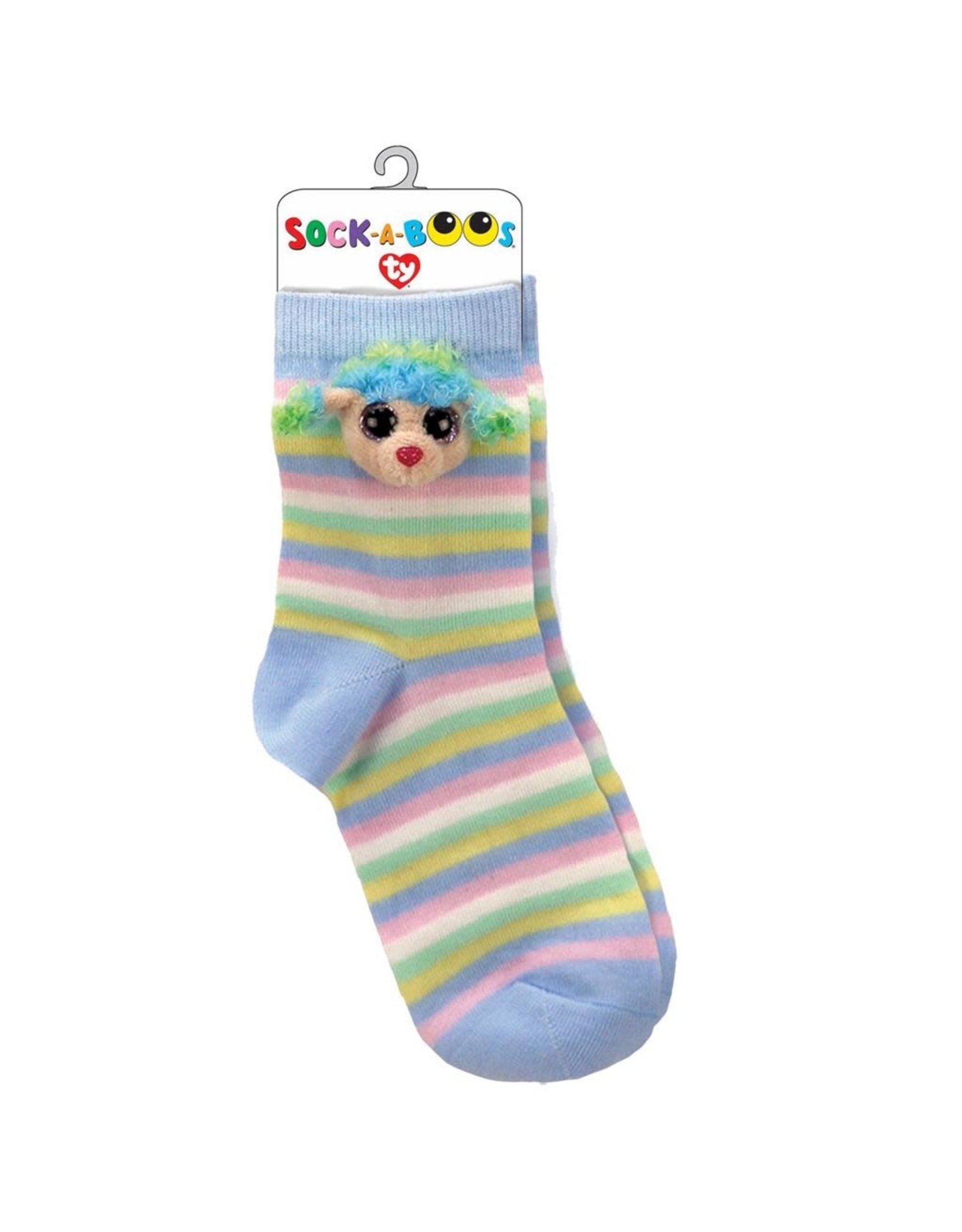 Ty Ty Fashion Sock-a-Boo's Rainbow de Poedel, Pastel