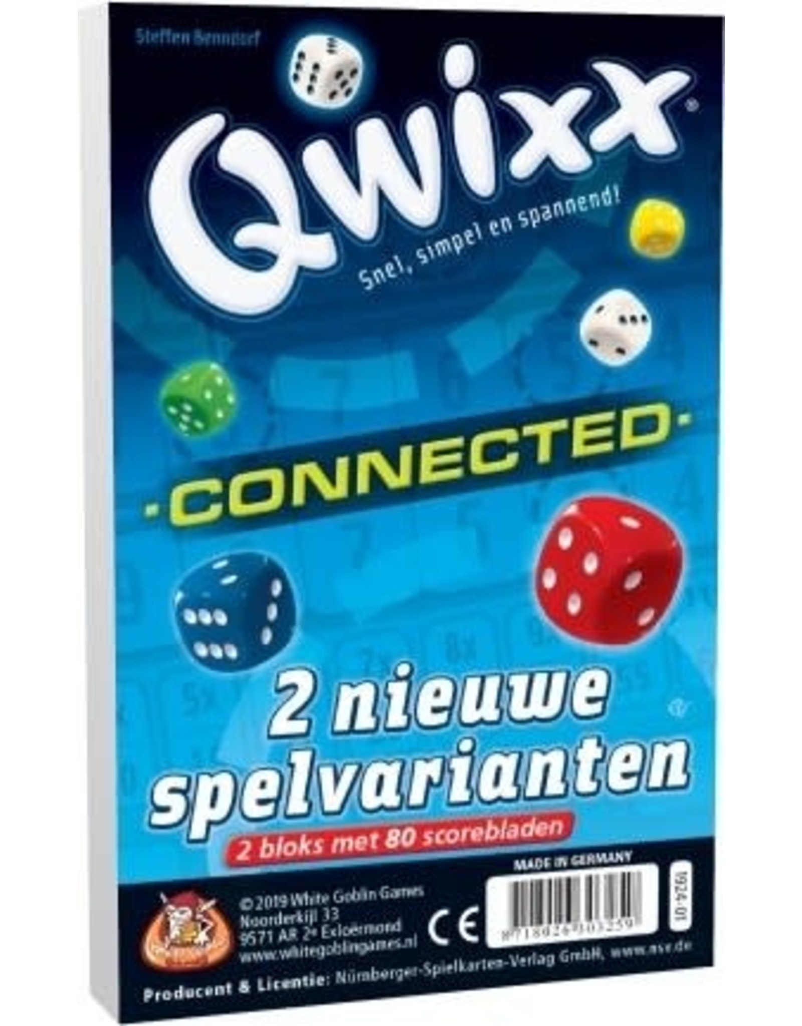 White Gobelin Games White Goblin Games Qwixx Connected - 2 Scorebloks