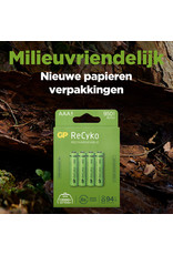 GP ReCyko GP Recyko AAA  950mAh 4pack  pre-charged