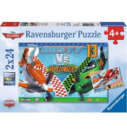 Ravensburger Ravensburger puzzel WD Planes: De Moedige Vlieger 2X24 stukjes