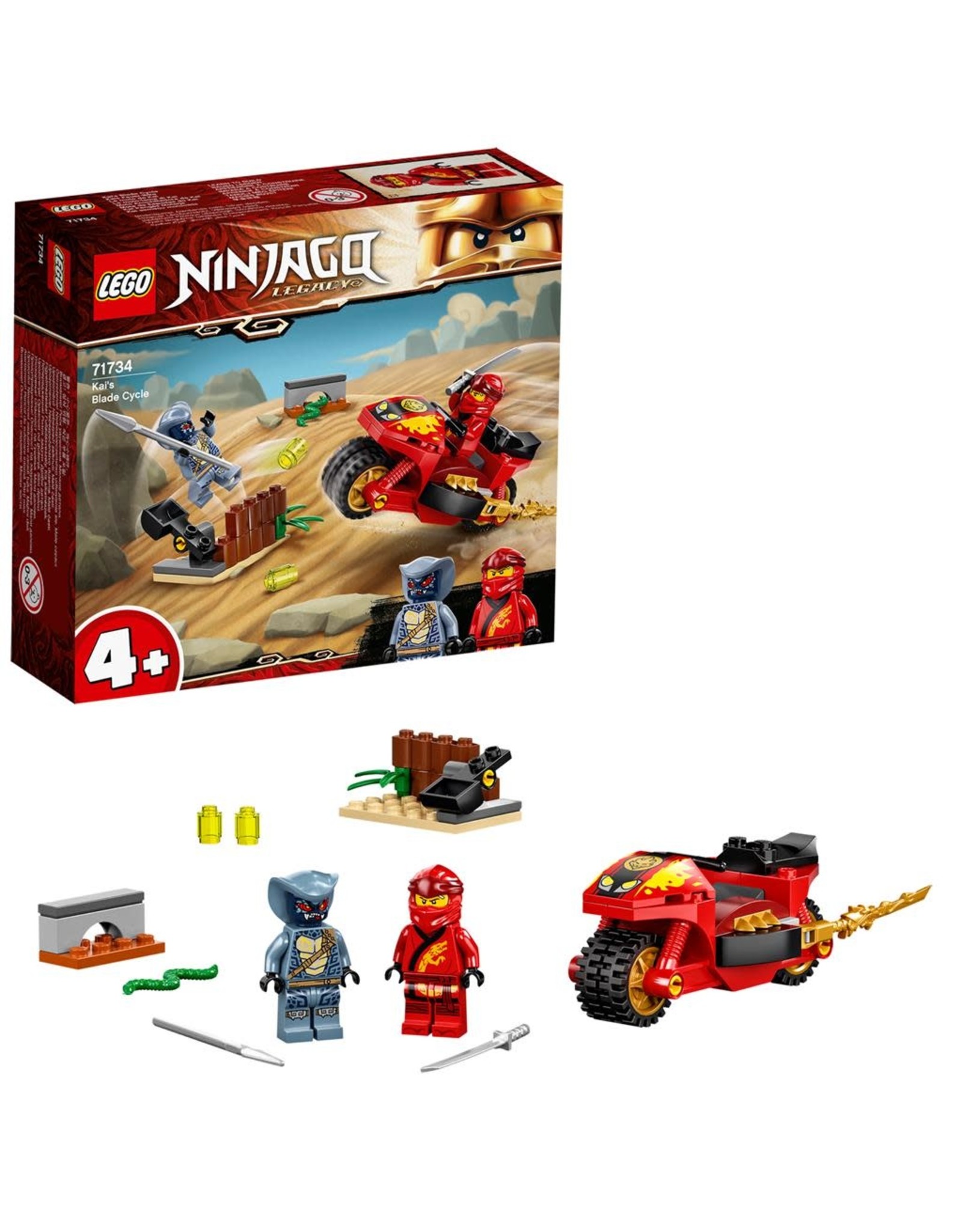 LEGO Lego Ninjago 71734 Kai's Zwaardmotor - Kai Blade Cycle