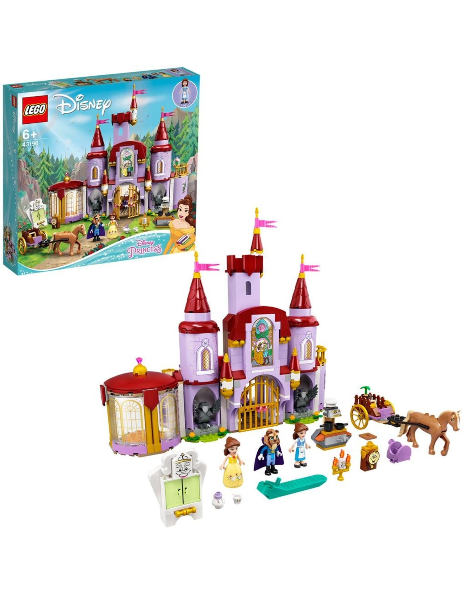 LEGO Lego Princess 43196 Belle en het Beest Kasteel - Belle And Beast Castle