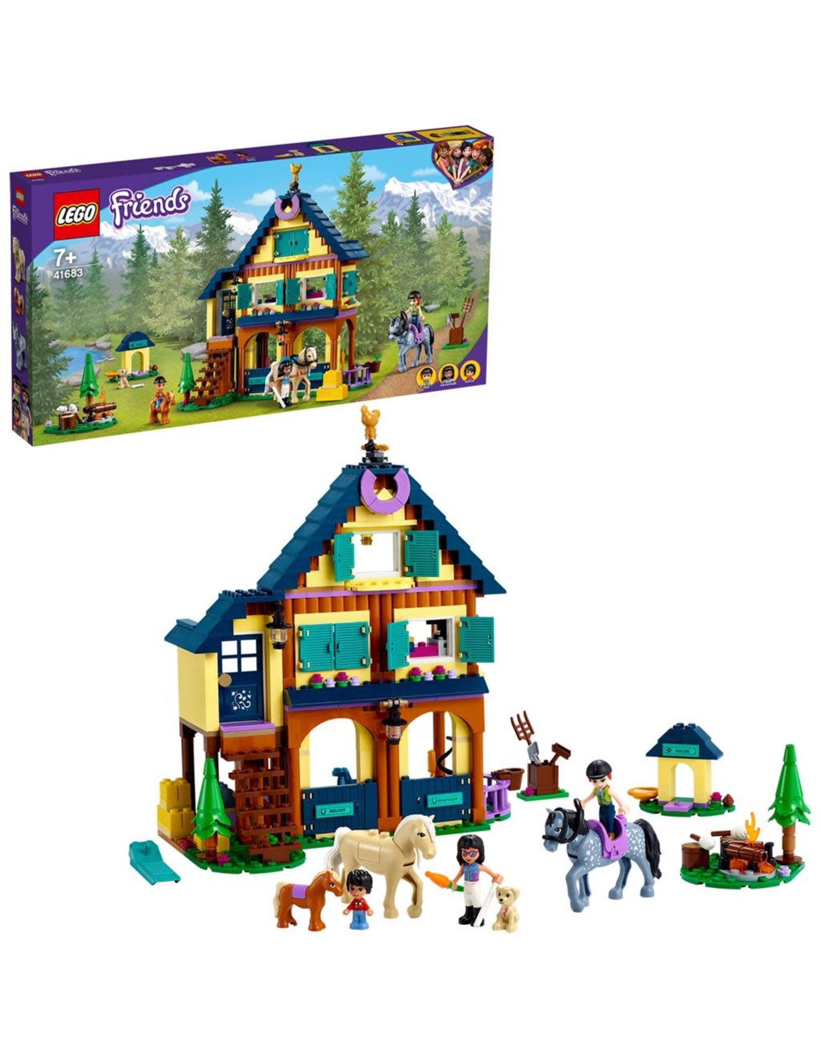 LEGO Lego Friends 41683 Paardrijbasis in het Bos - Forest Horseback Riding Center