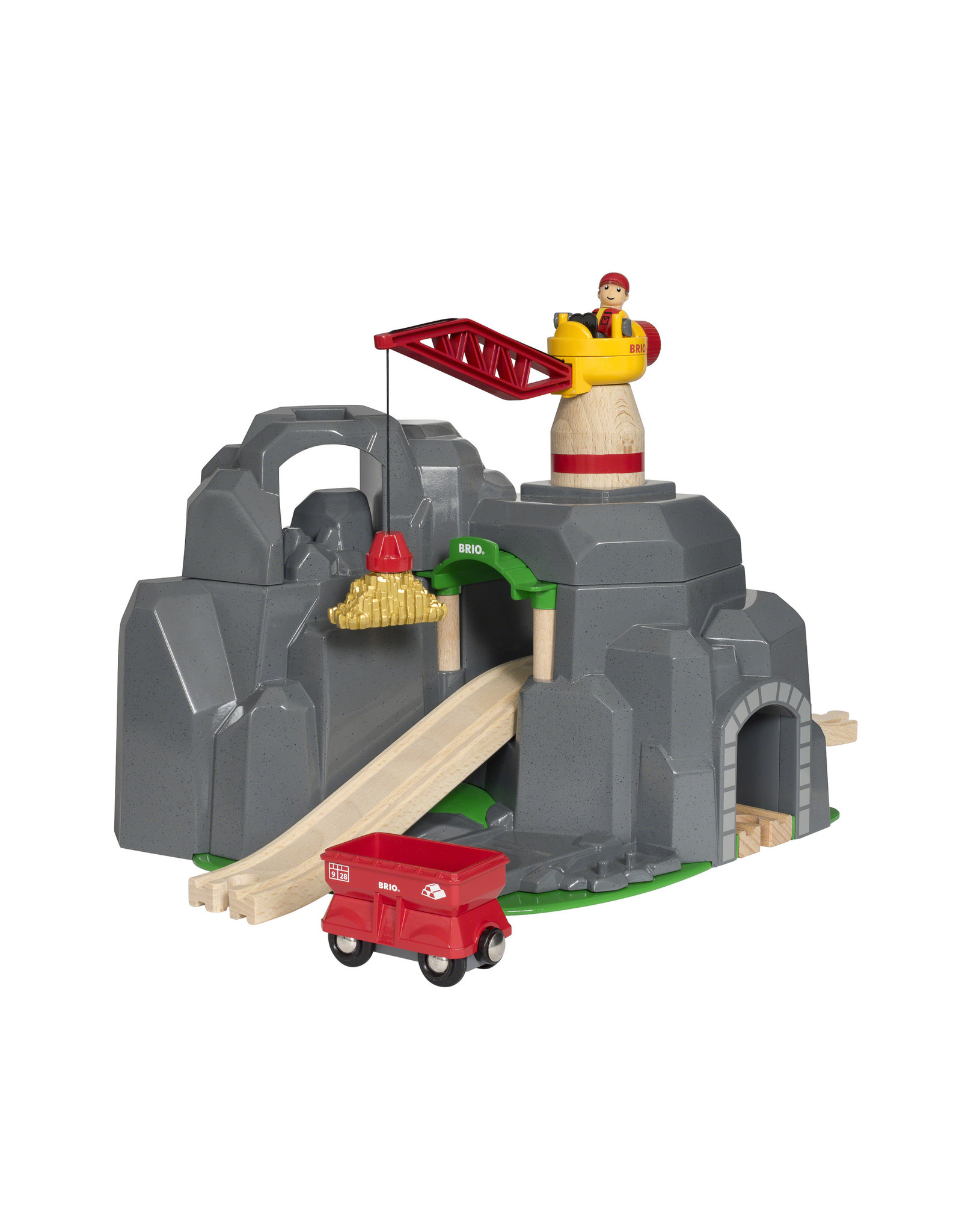 Brio Brio World 33889 Kraan en bergtunnel - Crane and Mountain Tunnel