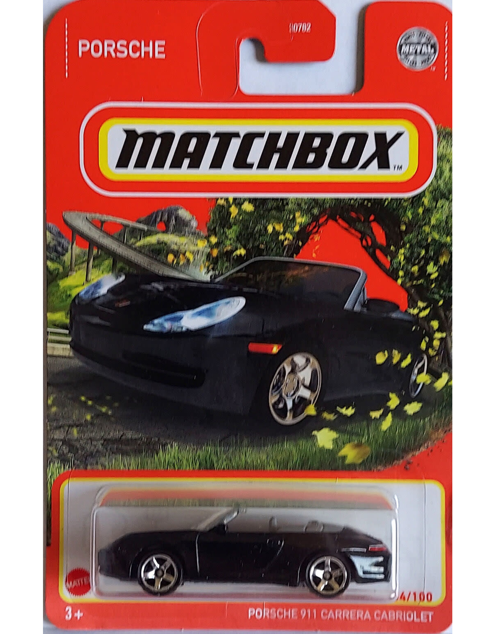 Mattel Matchbox Single Diecast Porsche 911 Carrera Cabriolet 54/100