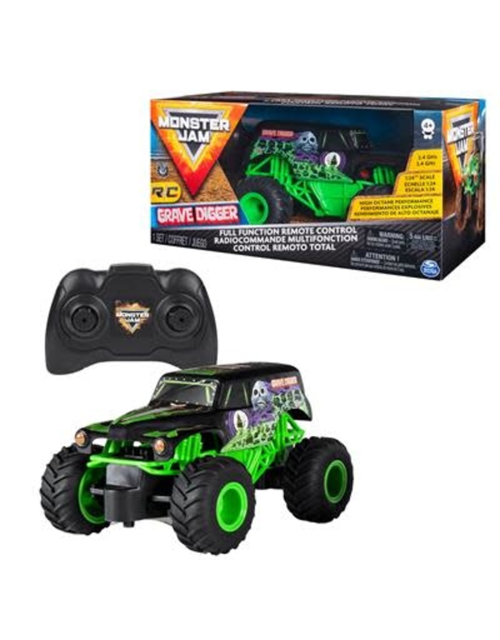 Spin Master Monster Jam Rc 1:24 Gravedigger