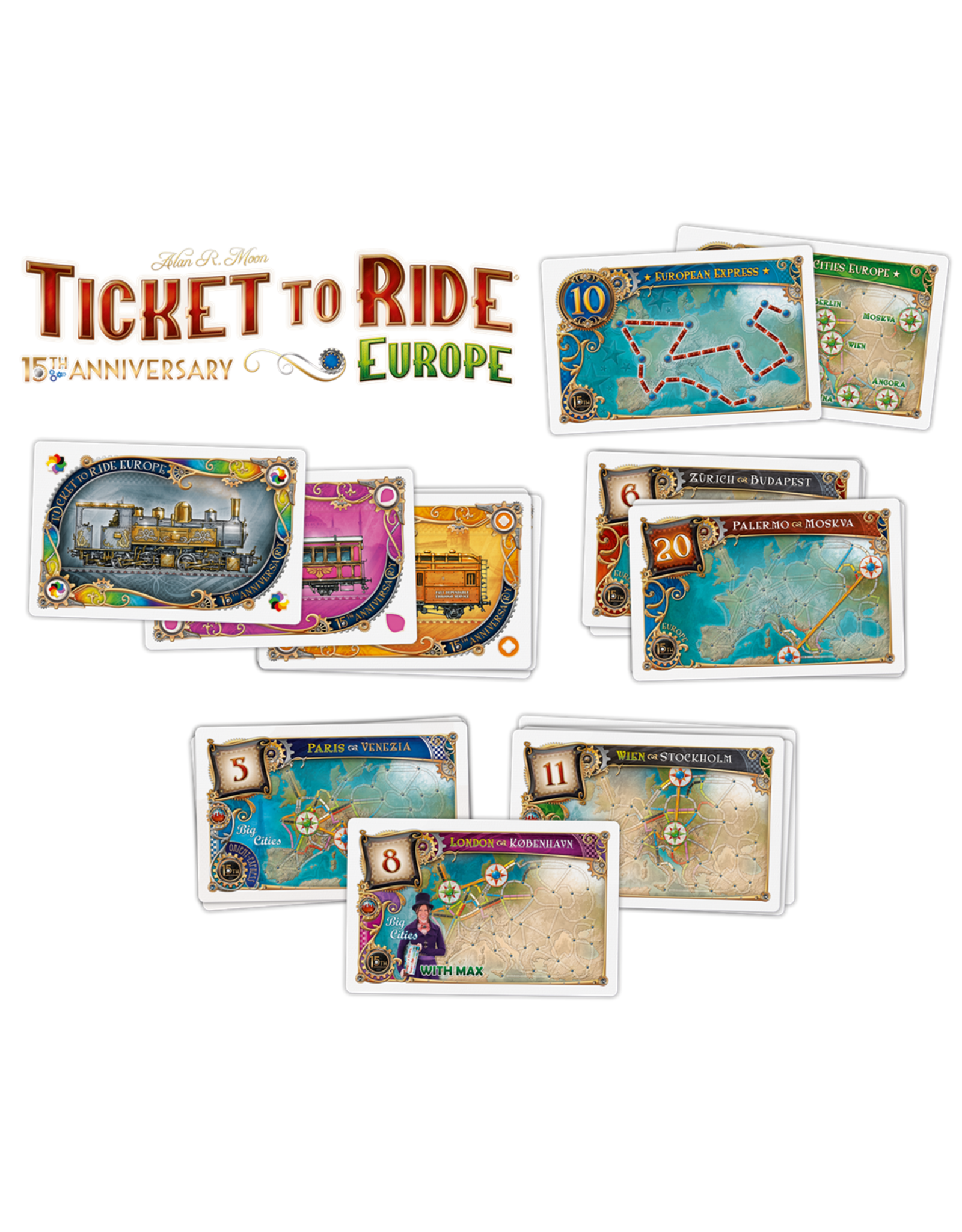 Days of Wonder Ticket to Ride Europe 15th Anniversary - NL  Limited edition Bordspel