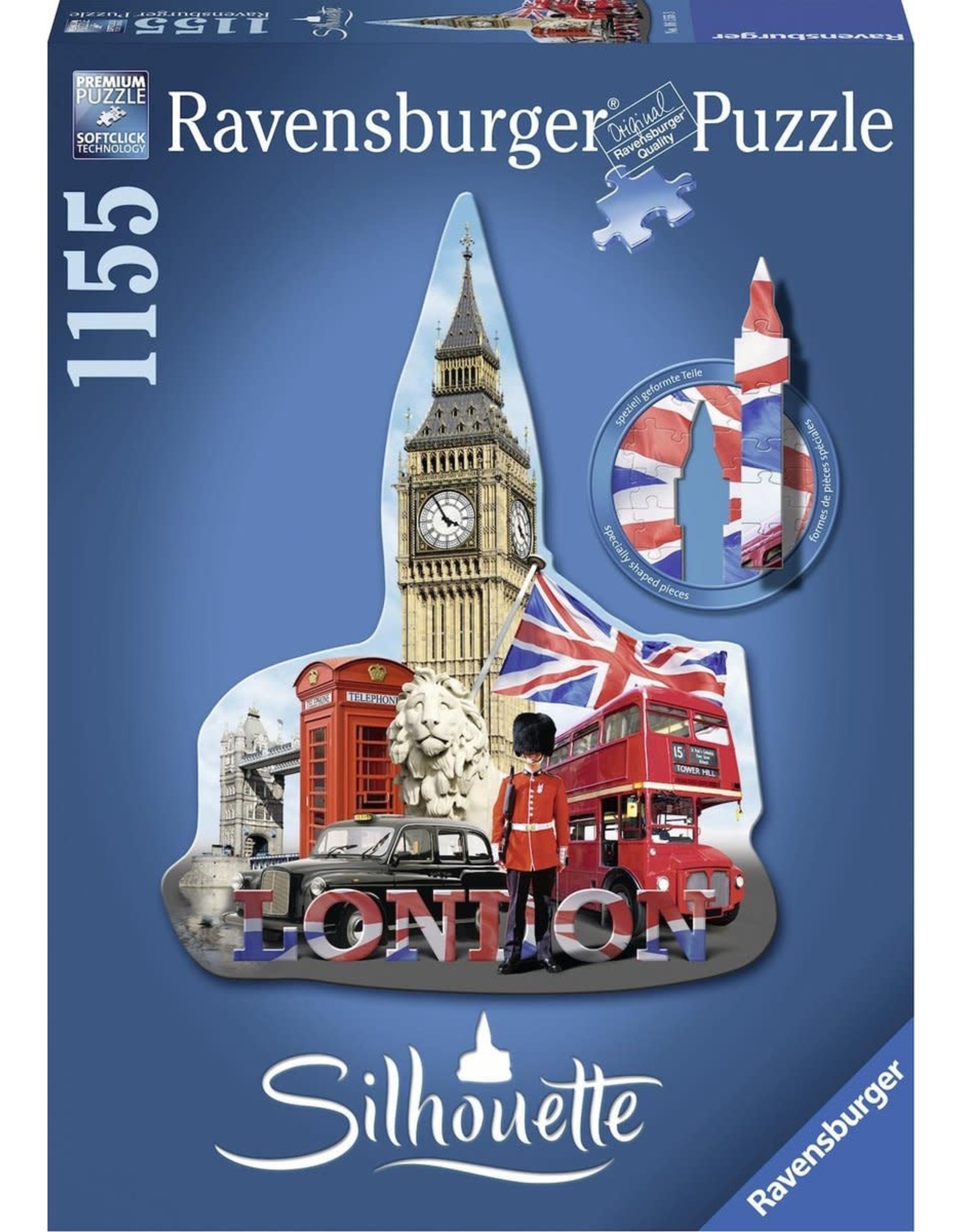 Ravensburger Ravensburger puzzel Silhouette 161553 Big Ben, London   - 1155 stukjes