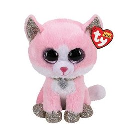 Ty Ty Beanie Buddy Fiona de roze kat 24 cm