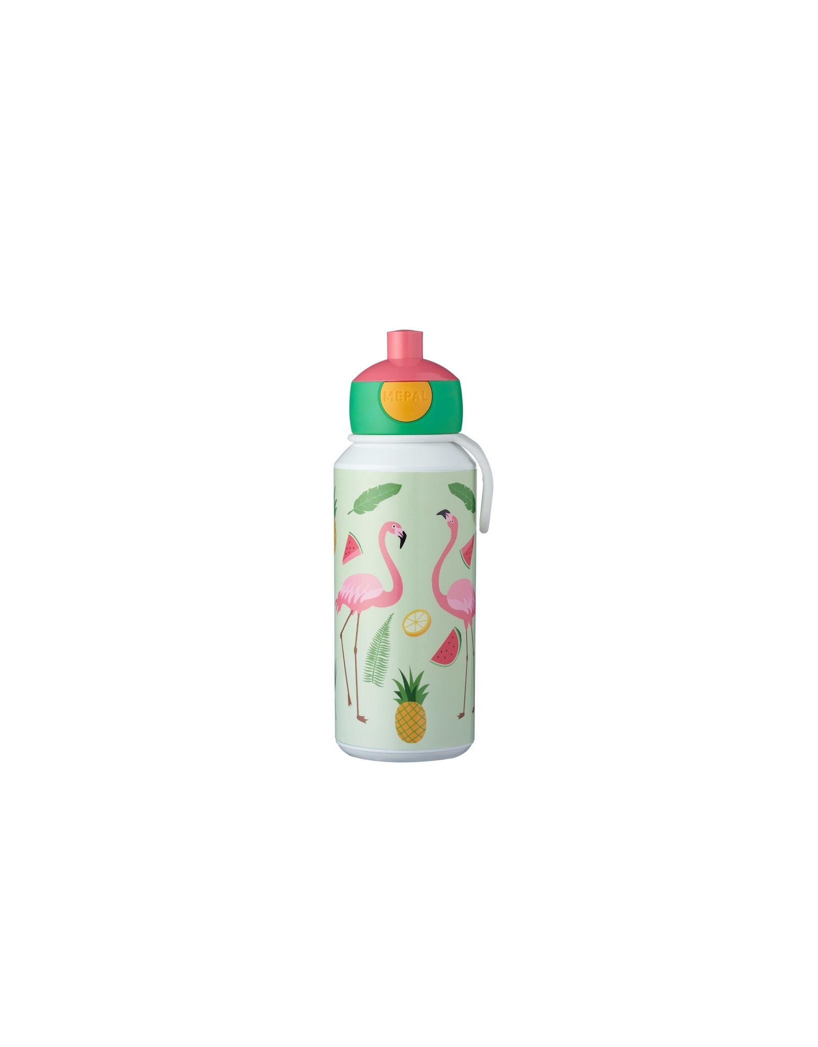 Mepal Mepal Drinkfles Pop-Up Campus 400ml - Tropical Flamingo