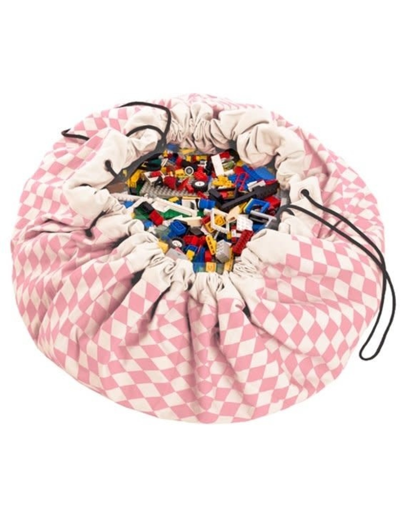 Play & go Play & Go Speelkleed/Opbergzak - Pink Diamonds - 140cm